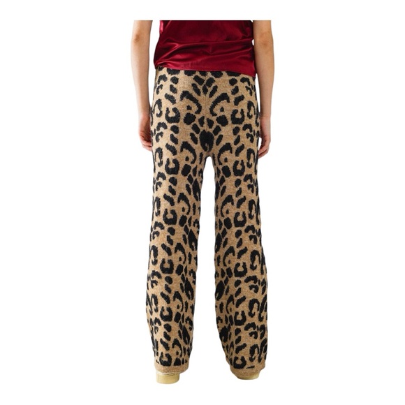 Leopard Print Knit Pants - Picture 7 of 7
